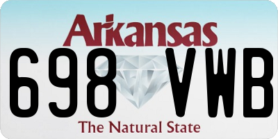 AR license plate 698VWB