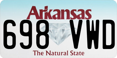 AR license plate 698VWD
