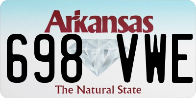 AR license plate 698VWE
