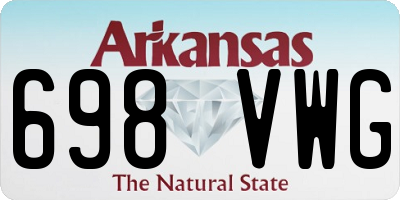 AR license plate 698VWG