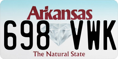 AR license plate 698VWK