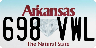 AR license plate 698VWL