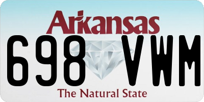 AR license plate 698VWM