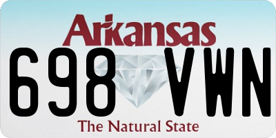 AR license plate 698VWN