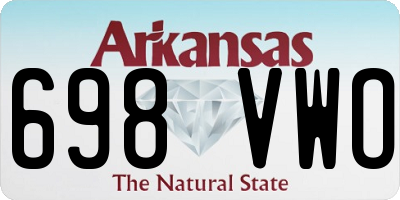 AR license plate 698VWO
