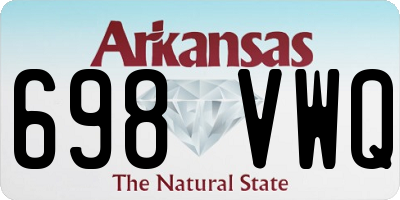 AR license plate 698VWQ
