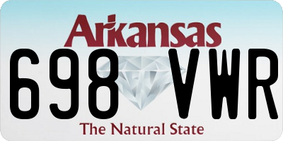AR license plate 698VWR