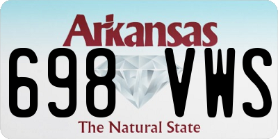 AR license plate 698VWS