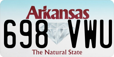 AR license plate 698VWU