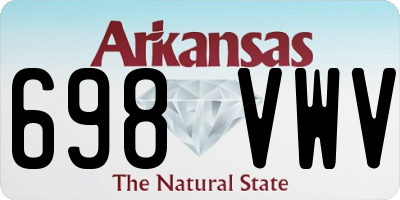 AR license plate 698VWV