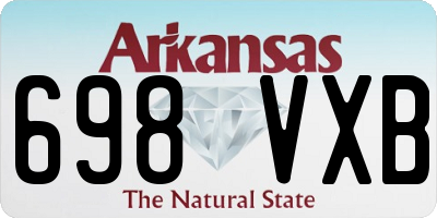 AR license plate 698VXB