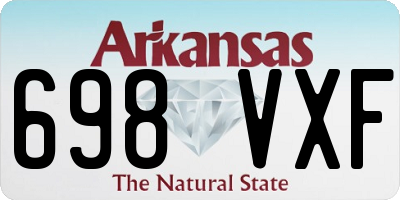 AR license plate 698VXF