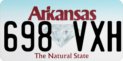 AR license plate 698VXH