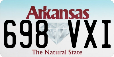 AR license plate 698VXI