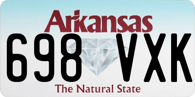 AR license plate 698VXK