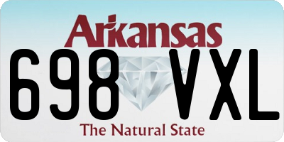 AR license plate 698VXL