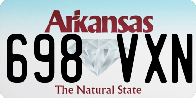 AR license plate 698VXN
