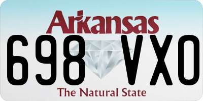 AR license plate 698VXO