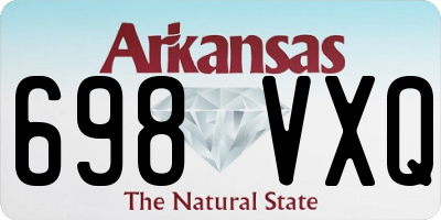 AR license plate 698VXQ