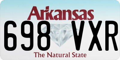 AR license plate 698VXR