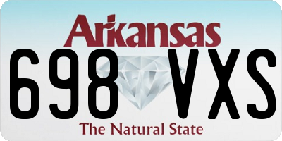 AR license plate 698VXS