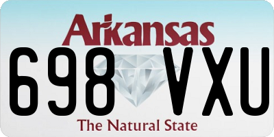 AR license plate 698VXU