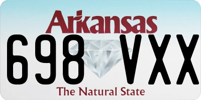 AR license plate 698VXX