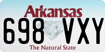 AR license plate 698VXY