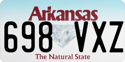 AR license plate 698VXZ