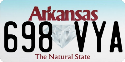 AR license plate 698VYA