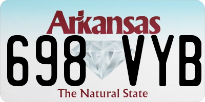 AR license plate 698VYB