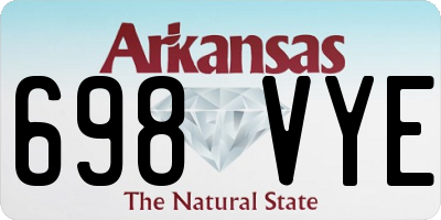 AR license plate 698VYE