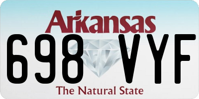 AR license plate 698VYF