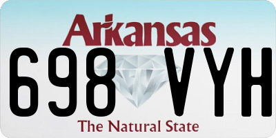 AR license plate 698VYH