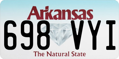 AR license plate 698VYI