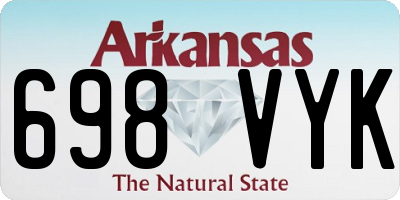 AR license plate 698VYK
