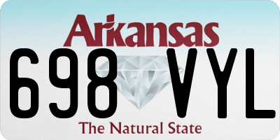 AR license plate 698VYL