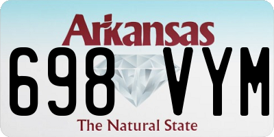 AR license plate 698VYM