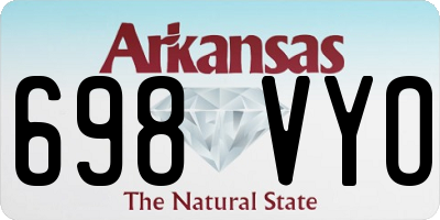AR license plate 698VYO