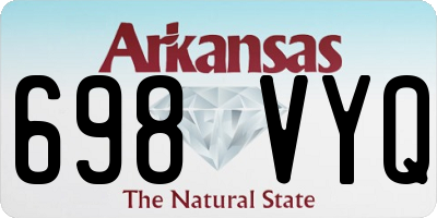 AR license plate 698VYQ