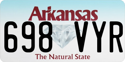 AR license plate 698VYR