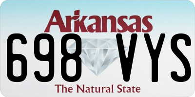 AR license plate 698VYS