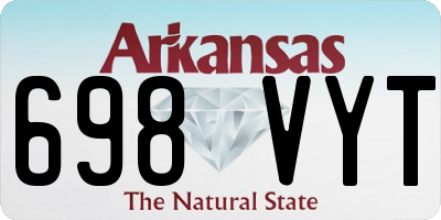 AR license plate 698VYT