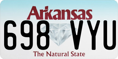 AR license plate 698VYU