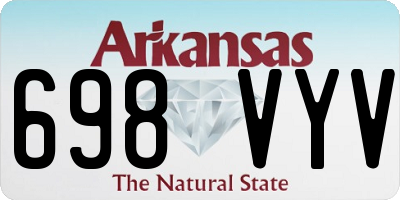 AR license plate 698VYV
