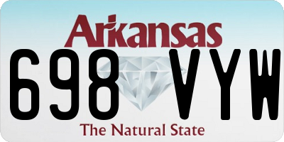 AR license plate 698VYW