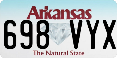 AR license plate 698VYX