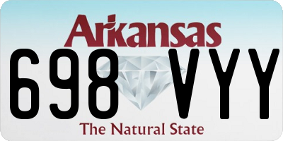 AR license plate 698VYY