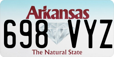 AR license plate 698VYZ