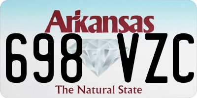 AR license plate 698VZC